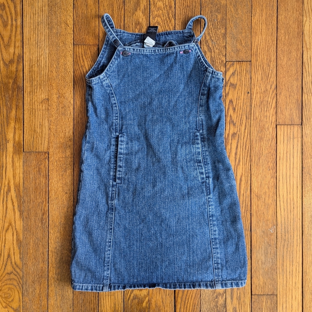 Vintage Kids Small 5/6 Gap Denim Blue Jean Dress